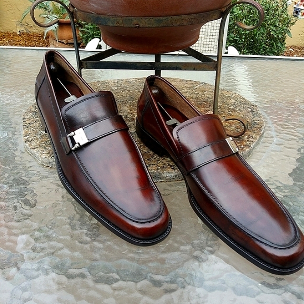 !!!!!SOLD!!!!!  Salvatore Ferragamo Brown Slip Ons - Picture 6 of 14